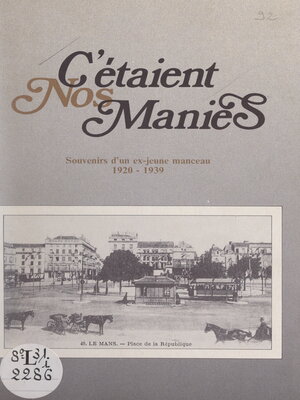 cover image of C'étaient nos manies